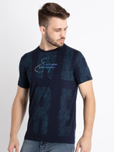 Mens Printed Round Neck T-Shirt
